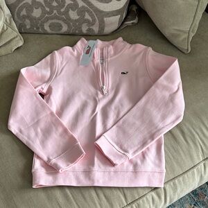 Vineyard Vines Light Pink Half-Zip Sweater